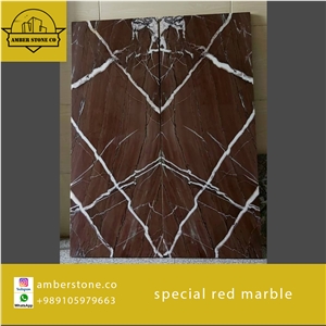 Iranian New Red Marble Blocks