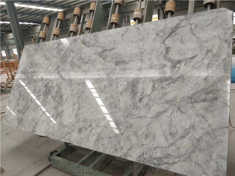 Super White Quartzite Slab Wall Tile