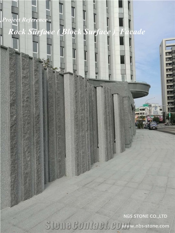 Granite Rock Surface Facade Project Wall Covering