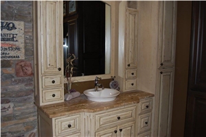 Idaho Travertine Bathroom Vanity Top