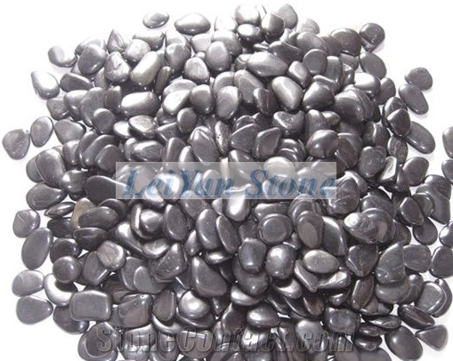 High Polished Black Pebble,Premium Quality