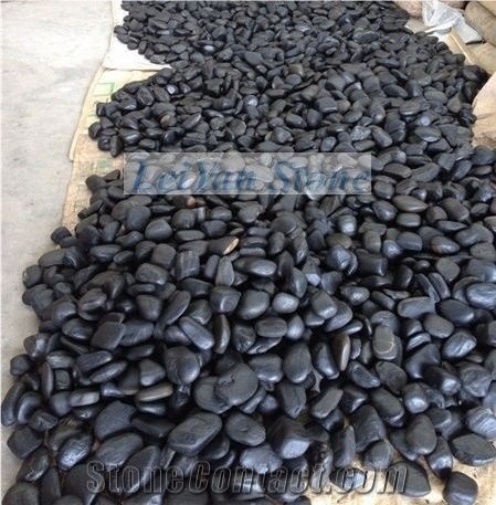 High Polished Black Pebble,Premium Quality