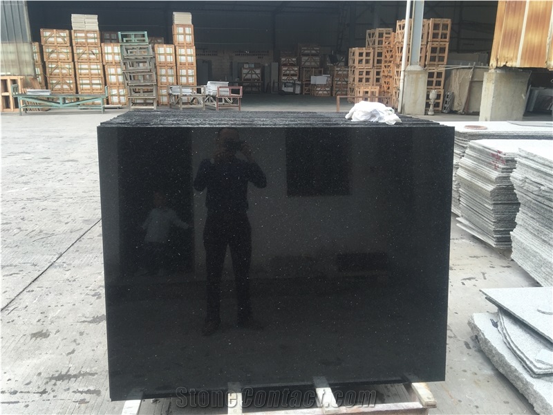 New Black Granite Big Slab Polished,Absolute Black