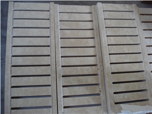 Light Travertine Pool Grates