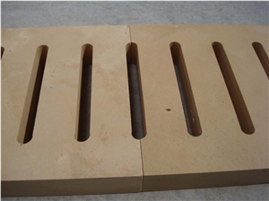 Light Travertine Pool Gratings