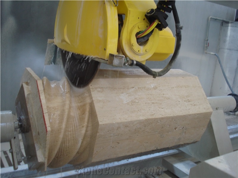 Natural Stone Travertine Columns