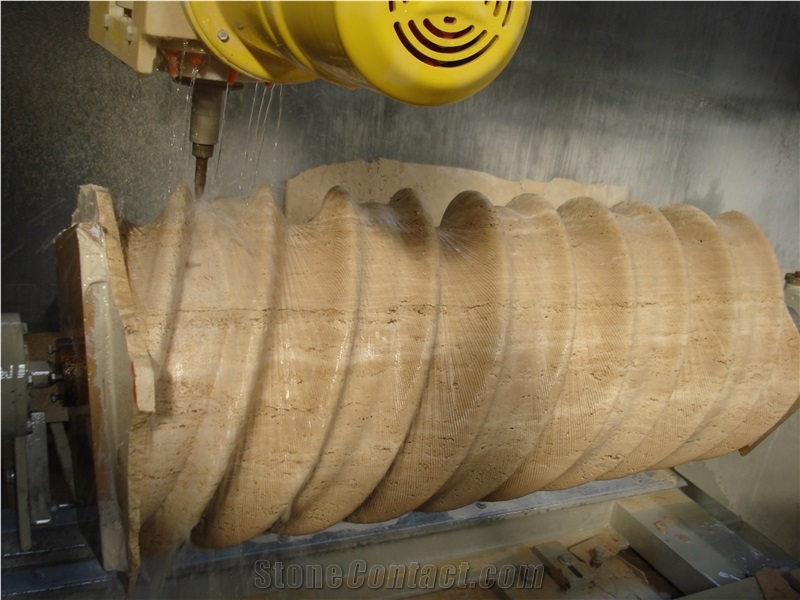 Natural Stone Travertine Columns