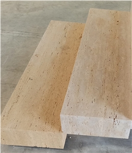 Natural Stone Travertine Flying Staircase Blocks