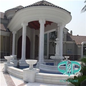 White Marble Carving Building Ornaments,Masonry for House Decoration
