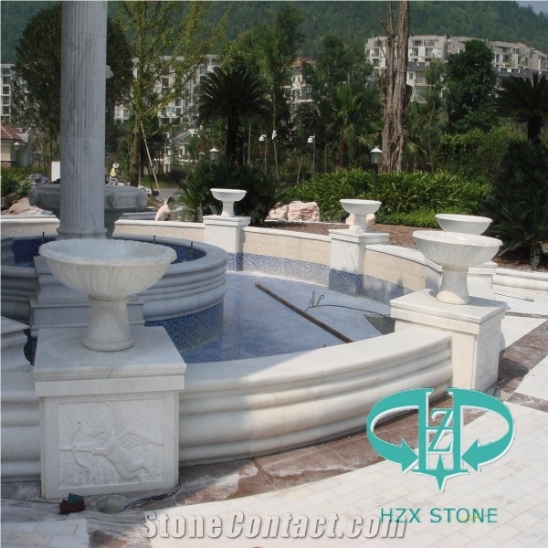 White Marble Carving Building Ornaments,Masonry for House Decoration