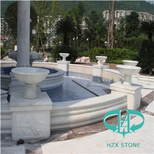 White Marble Carving Building Ornaments,Masonry for House Decoration