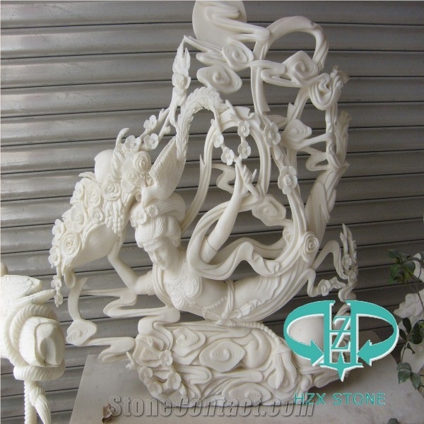 White Marble Carving Building Ornaments,Masonry for House Decoration