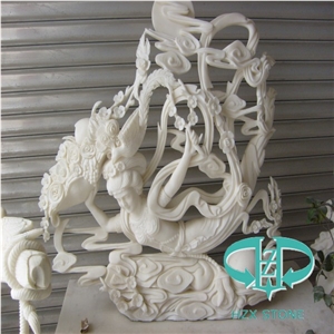 White Marble Carving Building Ornaments,Masonry for House Decoration
