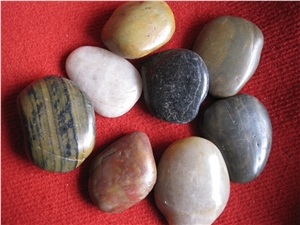 China Multi Color Mixed Pebble Stone
