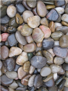 China Multi Color Mixed Pebble Stone