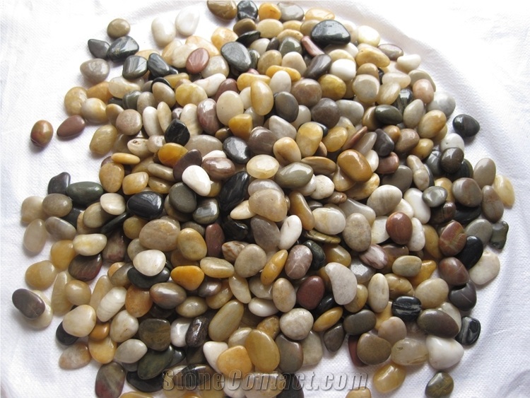 China Multi Color Mixed Pebble Stone
