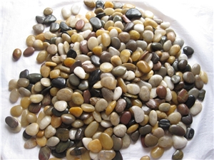 China Multi Color Mixed Pebble Stone