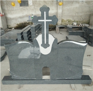 G654 Small Grain Tombstone Headstone Vase
