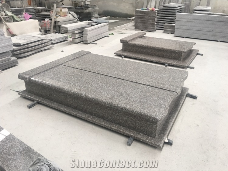 New G664 Granite Tombstone