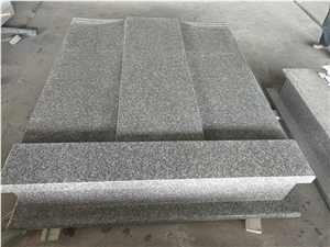 Old G664 Granite Tombstone Vase to Romania