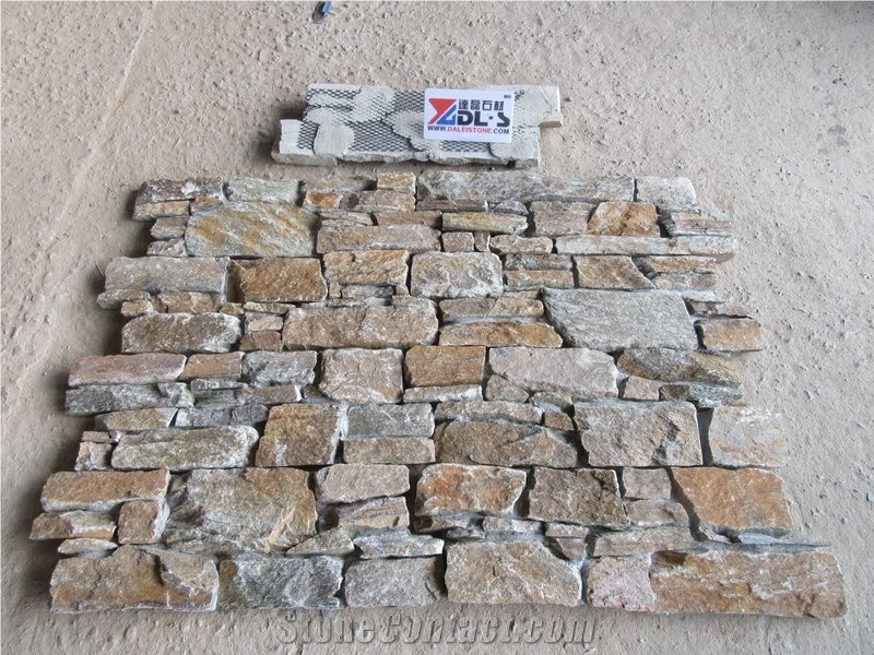 Rusty Quartzite Loose Ledge Stone Veneer Decor