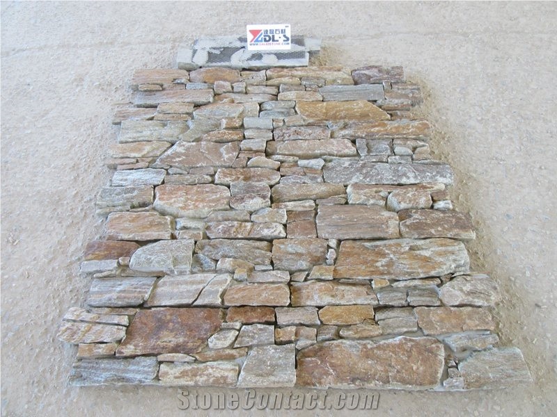 Rusty Quartzite Loose Ledge Stone Veneer Decor