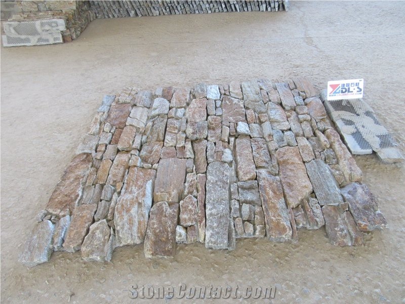 Rusty Quartzite Loose Ledge Stone Veneer Decor