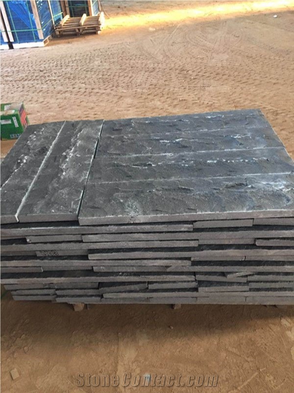 Split Face Zj Black Basalt Garden Walling Stone