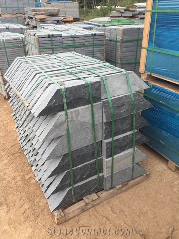 Split Face Zj Black Basalt Garden Walling Stone