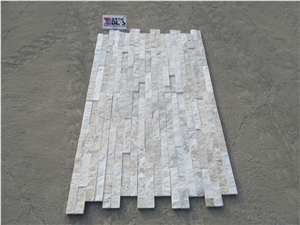 Split Surface White Stone Wall Cultured Stone Tile
