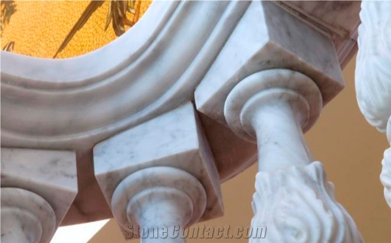 Carrara White Marble Staircase Project