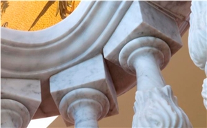 Carrara White Marble Staircase Project