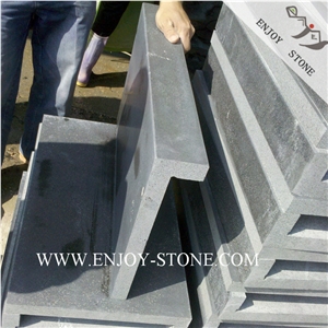 Honed / Filled Basalt Stone Rebated Coping Tiles