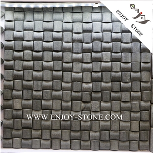 Honed Grey Basalt Mosaic/Basalto 3d Mosaic