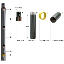 Diamond Core Drills Wet and Dry Cutting for Drilling Machines - Continuous Coring - Accessories