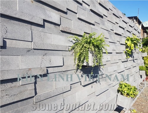 Vietnam Basalt Walling Stone Laterite 3d Stone