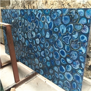 Semiprecious Stone Slabs Composite Agate Slabs