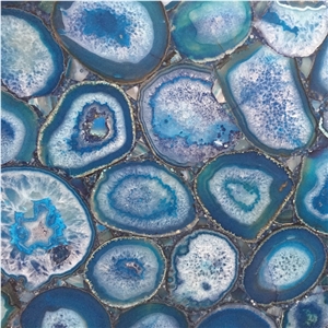 Semiprecious Stone Slabs Composite Agate Slabs