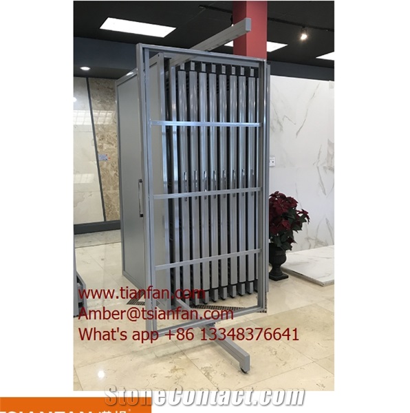 Sliding Tile Display Rack, Ceramic Tile Showroom
