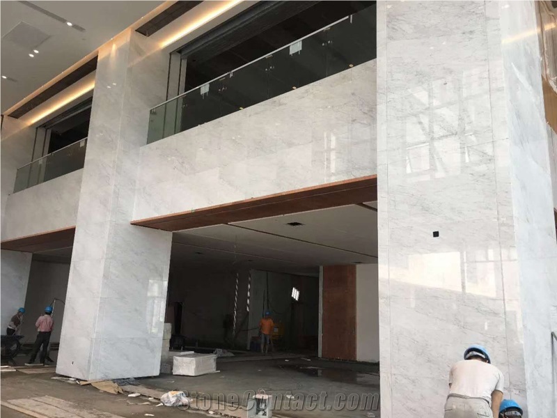 Italian Stone White Statuario Venato Marble Slabs