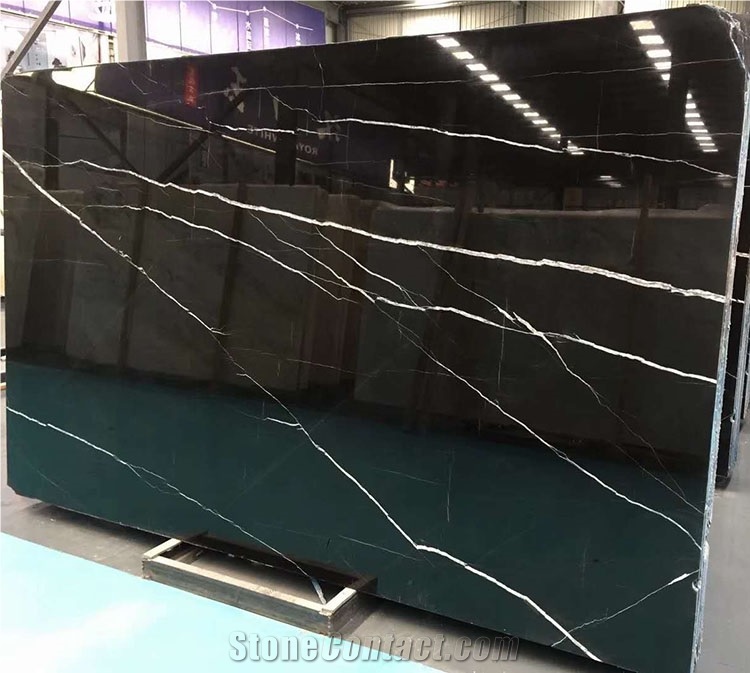 YDSTONE Good Price Black Marquina Nero Marble Slabs
