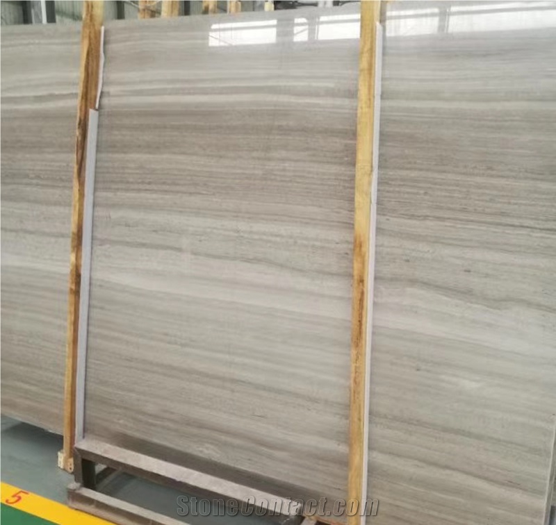 YDSTONE Natural Stone White Wooden Marble Slabs