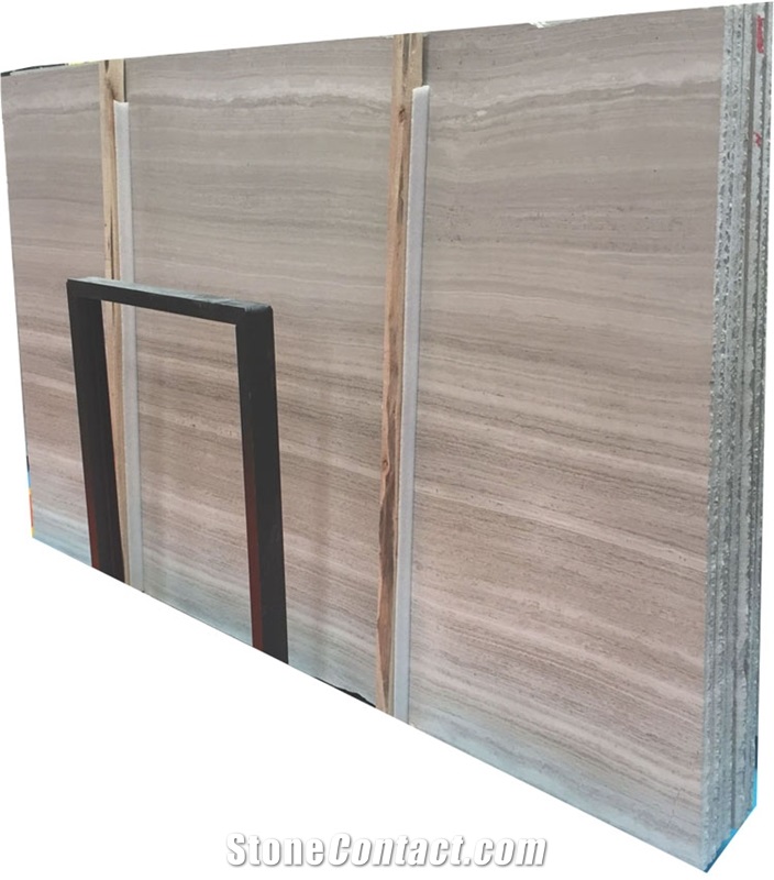 YDSTONE Natural Stone White Wooden Marble Slabs