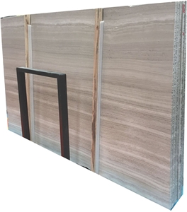 YDSTONE Natural Stone White Wooden Marble Slabs