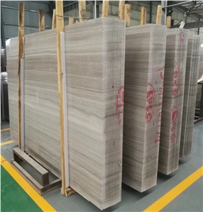 YDSTONE Natural Stone White Wooden Marble Slabs