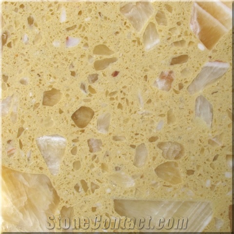 Yellow Quartz Stone Slabs, Engineered Stone Slabs