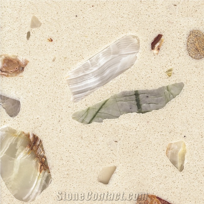 Yellow Quartz Stone Slabs, Engineered Stone Slabs