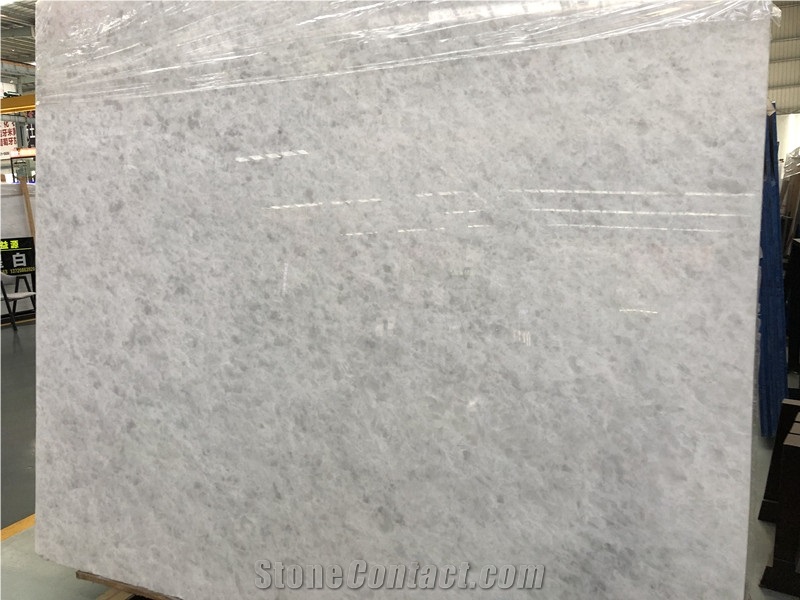 Crystal White Jade Slabs with Grey Spot
