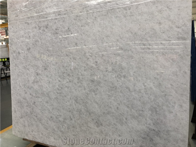 Crystal White Jade Slabs with Grey Spot