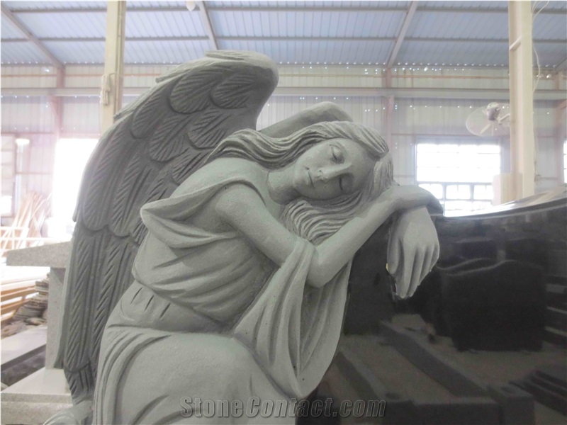 Angel American Marble Headstone Stone Tombstone